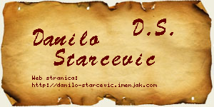 Danilo Starčević vizit kartica